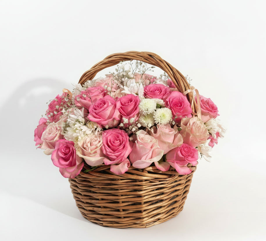 Pink Garden Basket