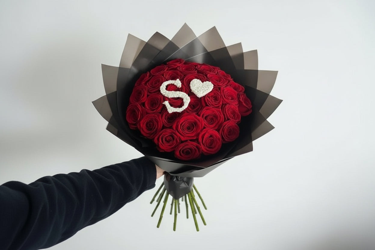 Love Letter Bouquet (50 Roses)