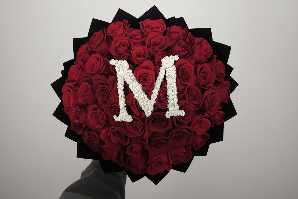Love Letter Bouquet (50 Roses)