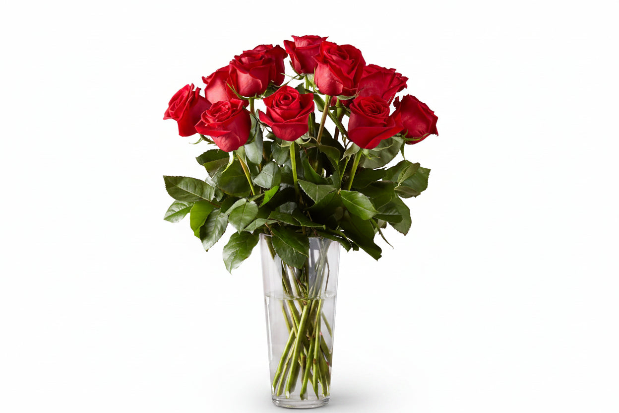 Long Stem Red Roses